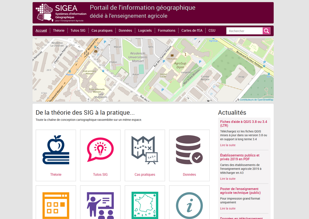 Sigea - Portail SIG dédié à l'enseignement agricole - Sigea fait peau ...